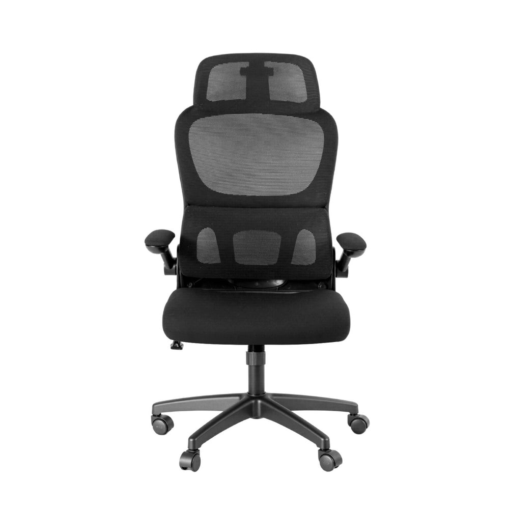 Hexton Adjustable Ergonomic Mesh Office Chair – Black