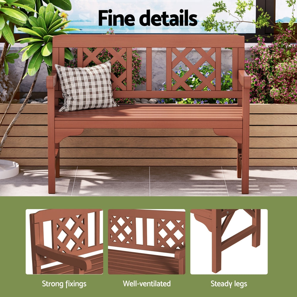 Kairo Garden Bench – Natural – 2 Seater