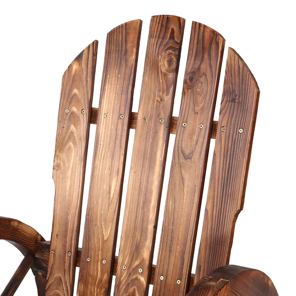 Rustica Wagon Wheel Garden Chair – Brown – Single