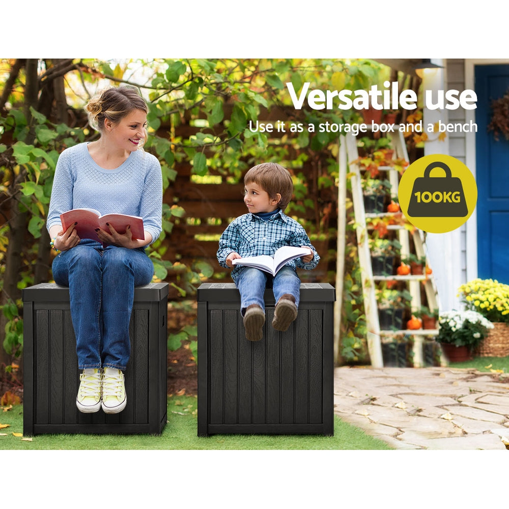 Preston Outdoor Storage Box – Black – 195L