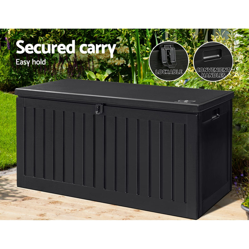 Kairos Outdoor Storage Box – Black – 270L