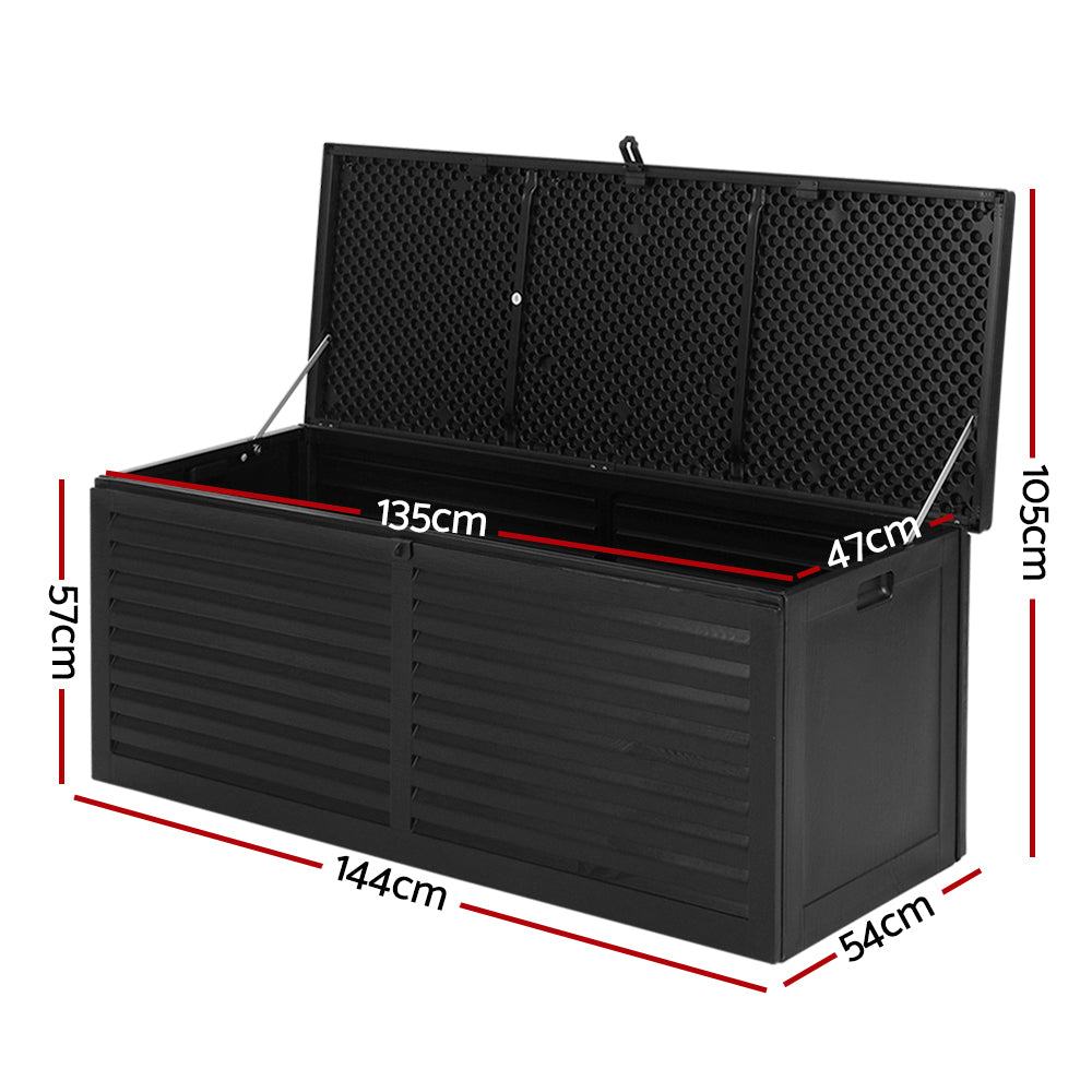 Burton Outdoor Storage Box – Black – 390L