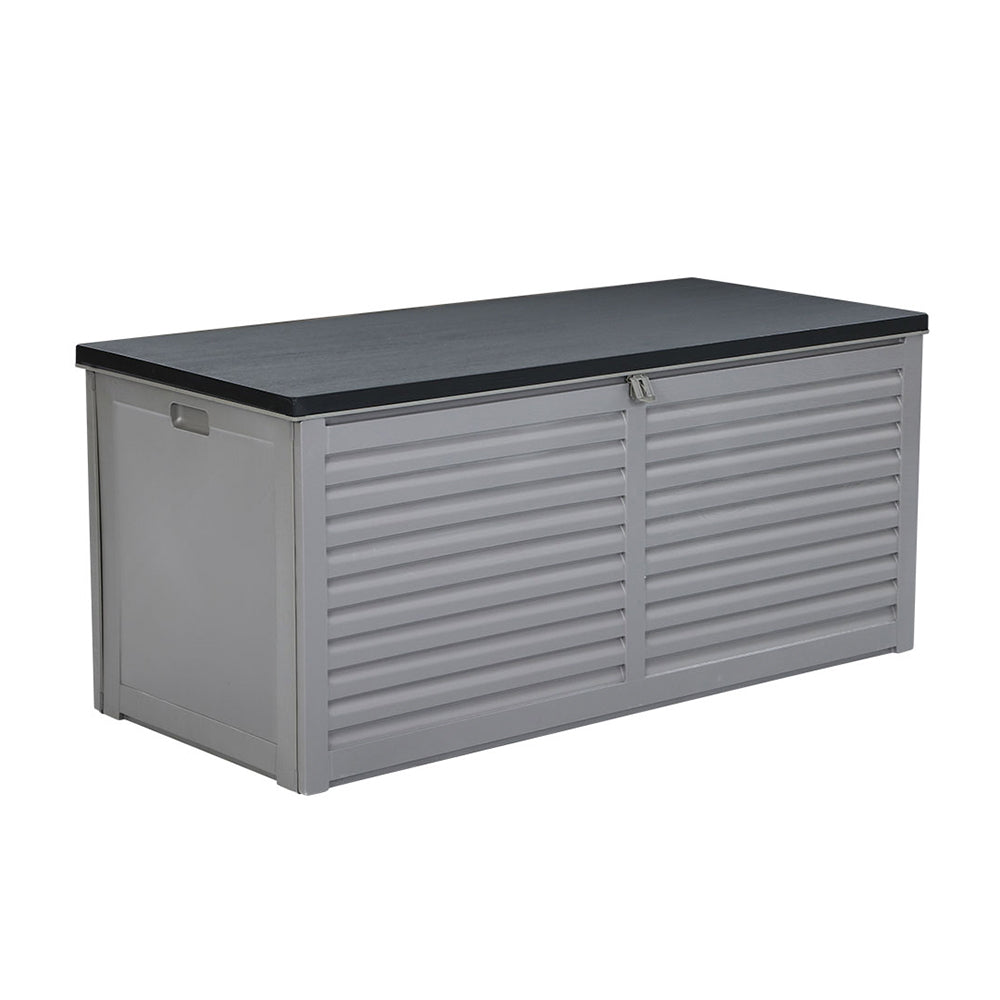 Holston Outdoor Storage Box – Grey & Black – 490L