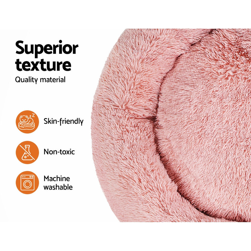 Serano Calming Pet Bed – Pink – Extra Large 110cm