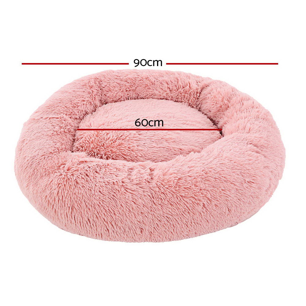 Serenity Calming Pet Bed – Pink – 90 cm