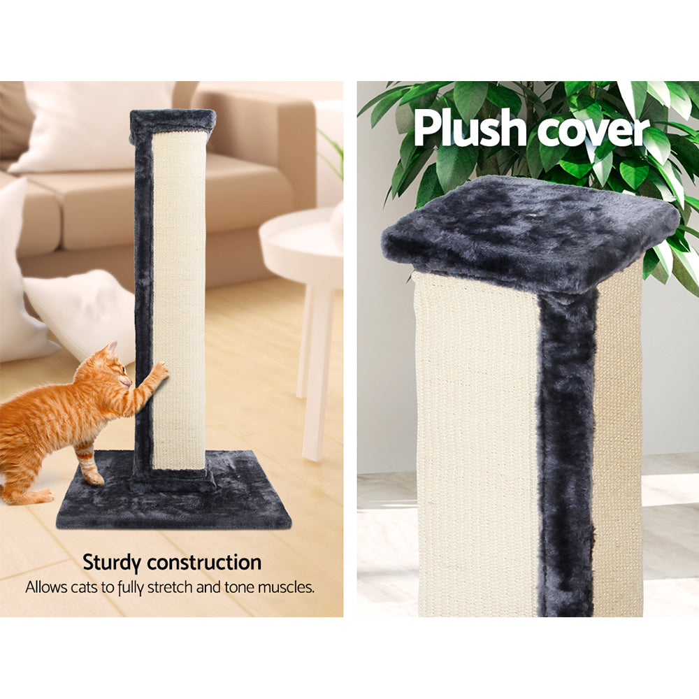 Aspen Cat Scratching Post Tower – Grey – 92 cm