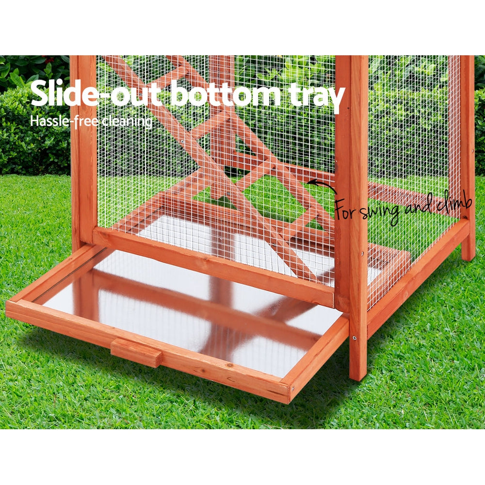 Arbor Wooden Bird Cage – Natural Wood – XL