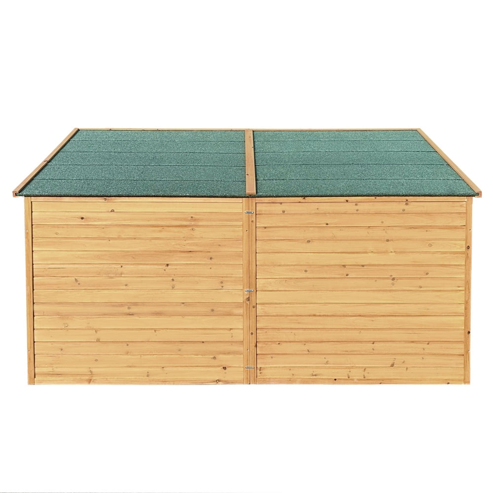 Thornton Extra Large Wooden Dog Kennel – Natural – 228cm