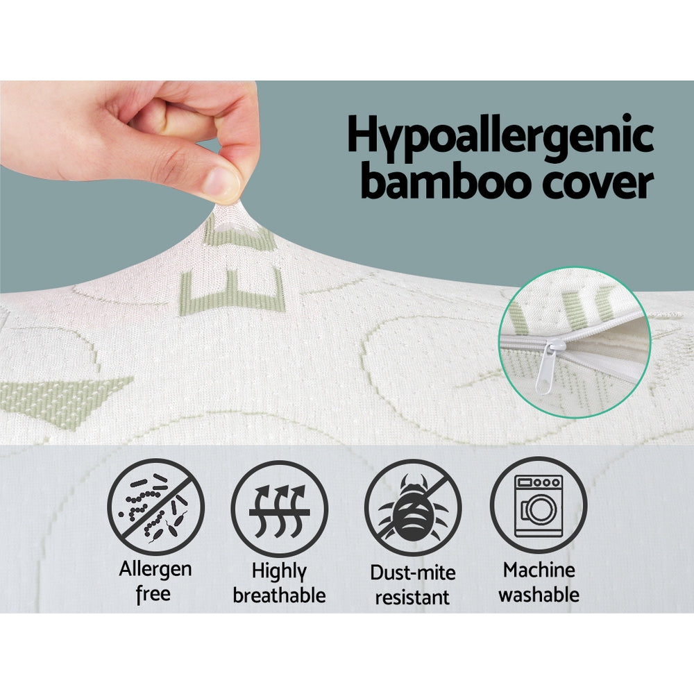 Bamboo Body Support Pillow – White – Full Length