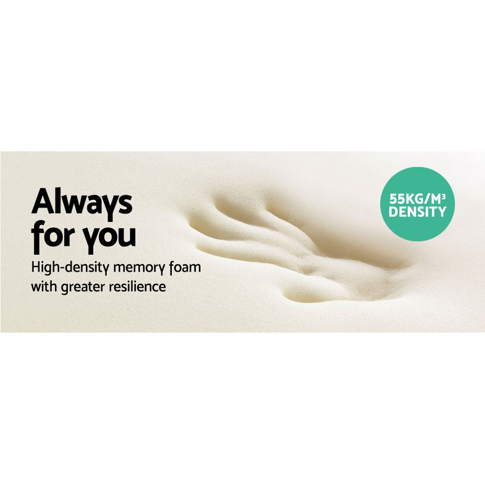 Nara Memory Foam Contour Pillow – Blue – Standard
