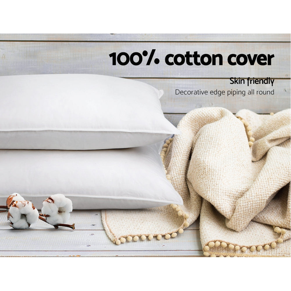 Rowan 4-Pack Bed Pillows – 2 Firm & 2 Medium