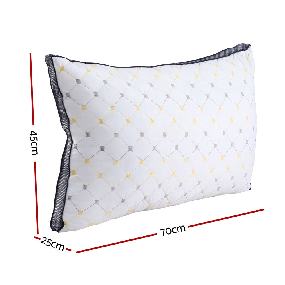 Luxura Microfibre Pillow – White – Standard
