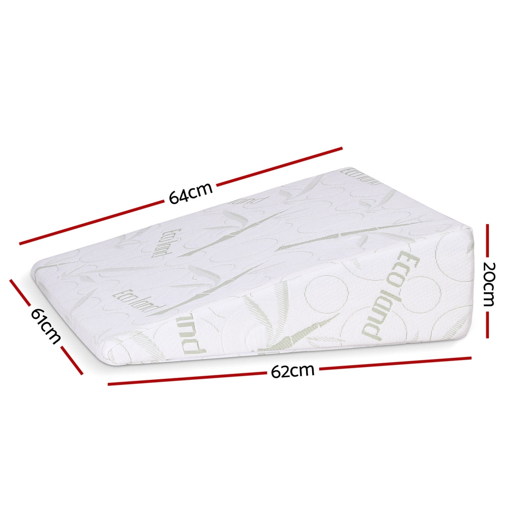 Halston Wedge Pillow – White – 20 cm