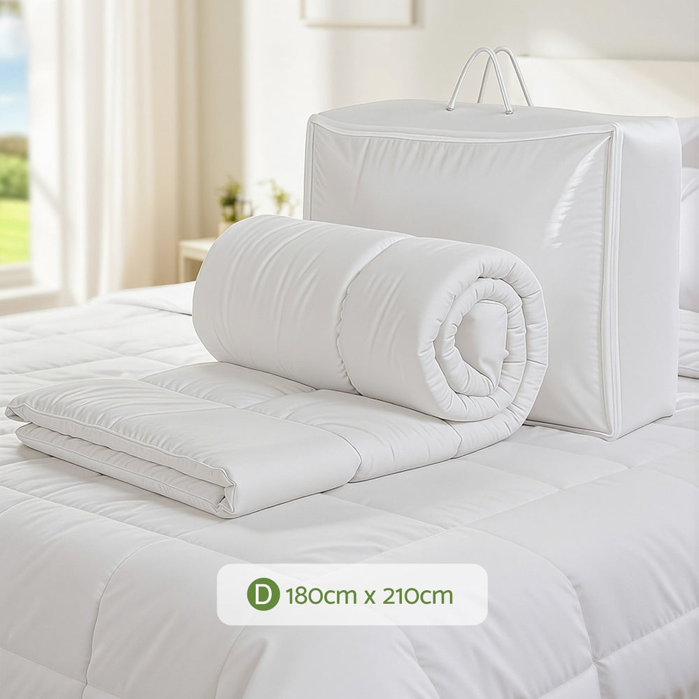 Rowan Bamboo Quilt – White – Double
