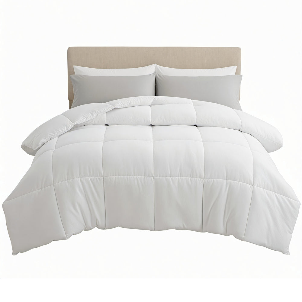 Rowan Microfiber All Season Quilt – White – Queen