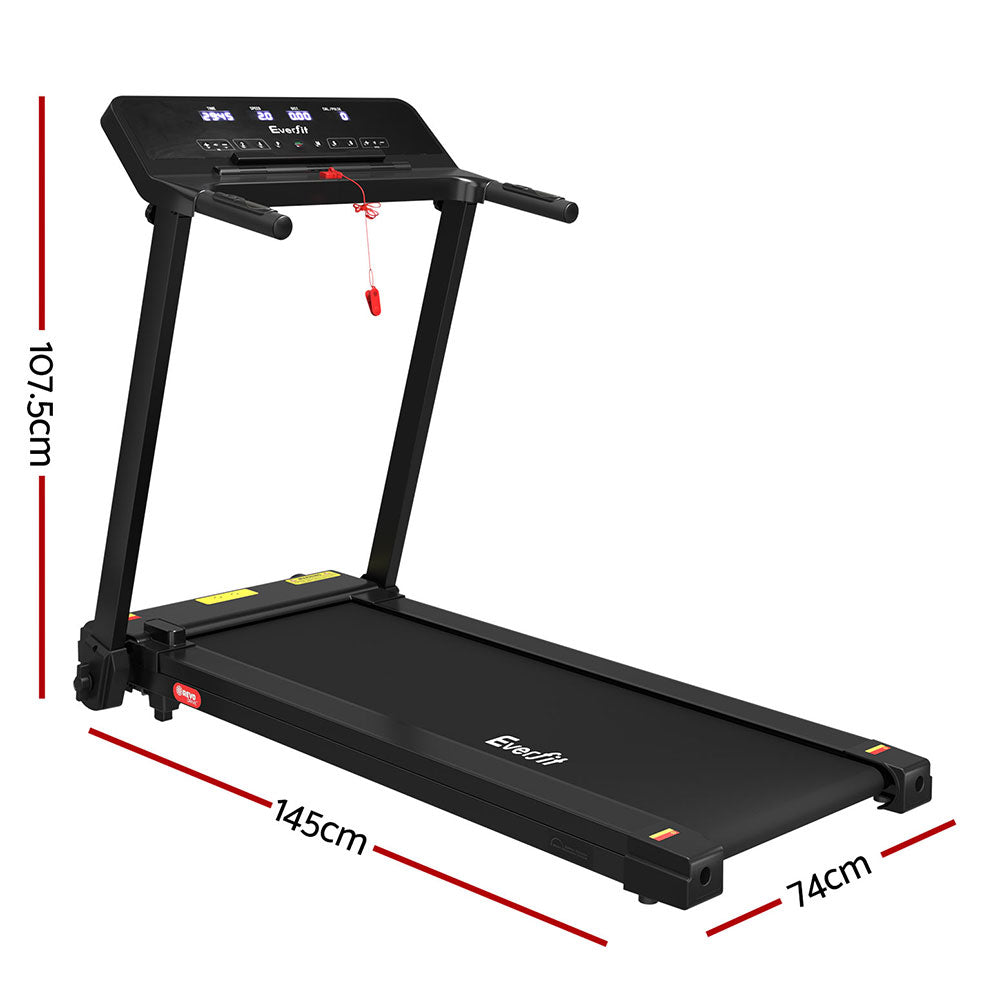 Fiora Electric Foldable Treadmill – Black – 42 cm