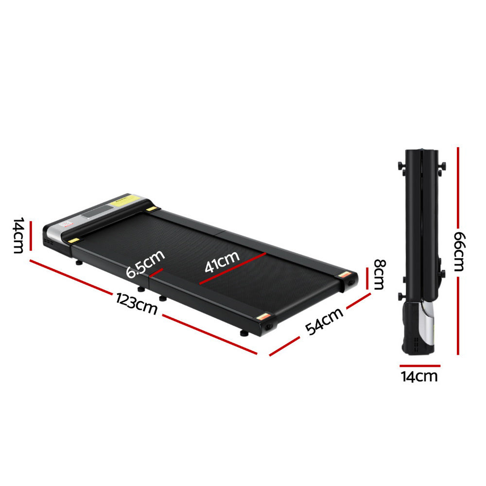 Valdris Electric Walking Pad Under Desk – Black – 400mm