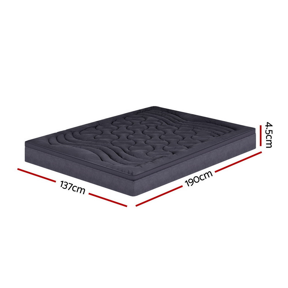 Alderon 3-Zone Mattress Topper – Beige / Cream – Double