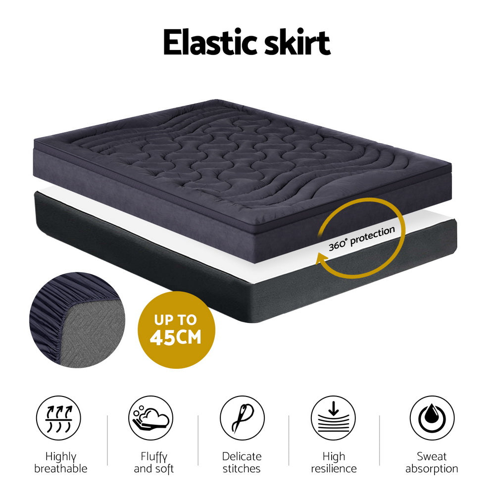 Alderon 3-Zone Mattress Topper – Beige / Cream – King Single