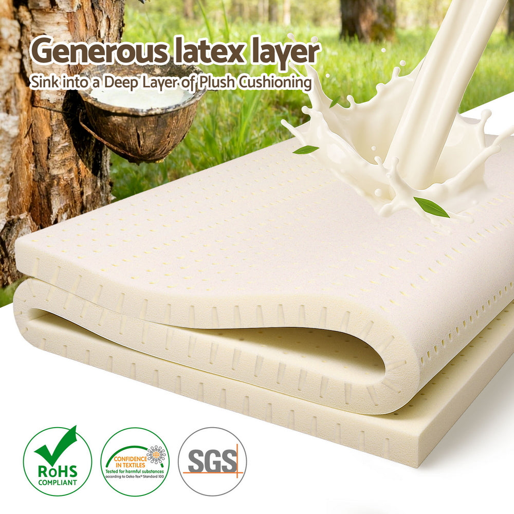 Restoria Latex Mattress Topper – King – 5cm