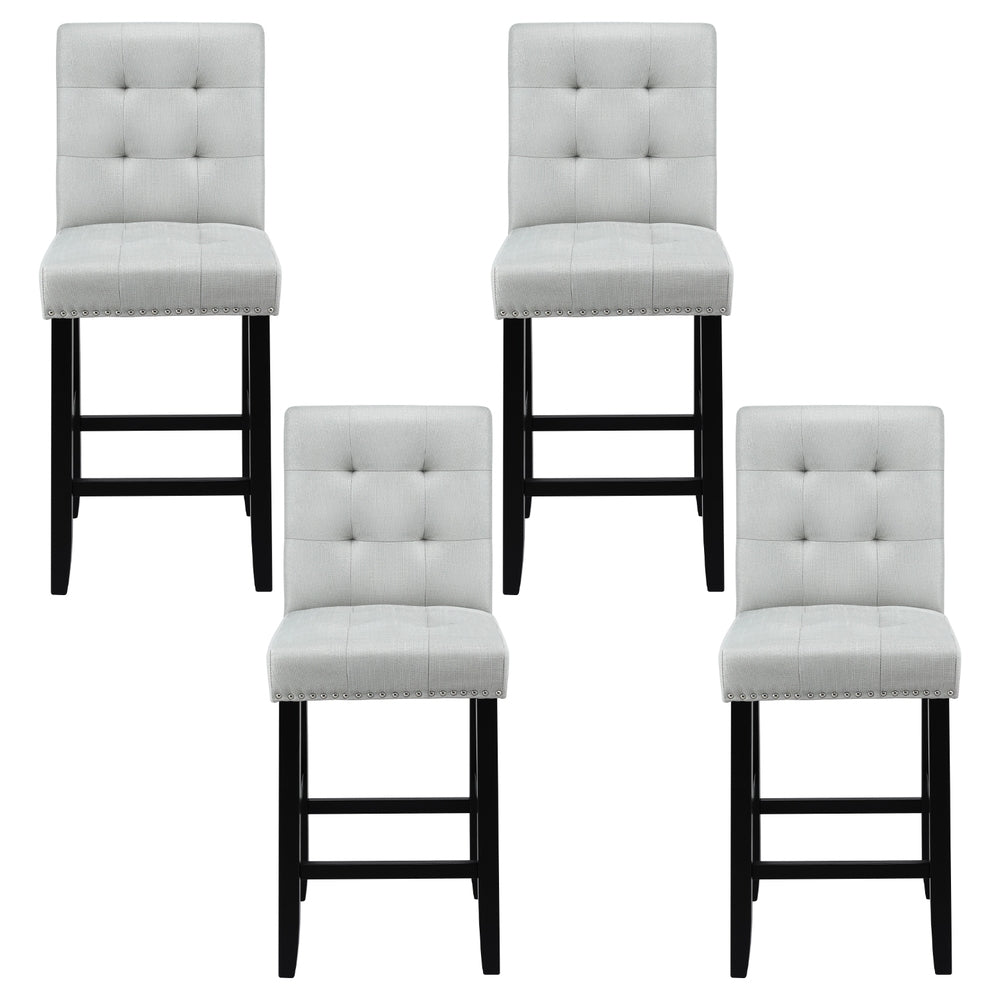 Nova Bar Stools – Grey – Set of 4