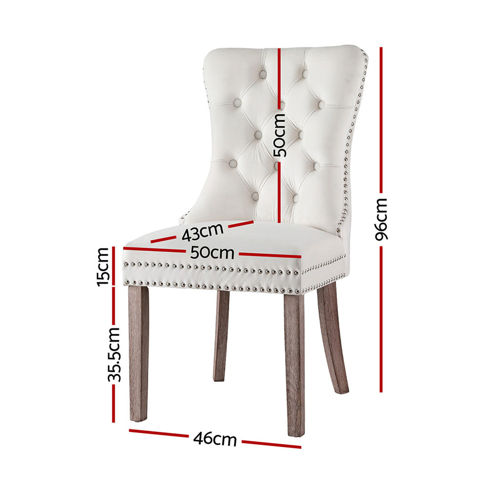 Atlas Dining Chairs – Beige – Set of 4