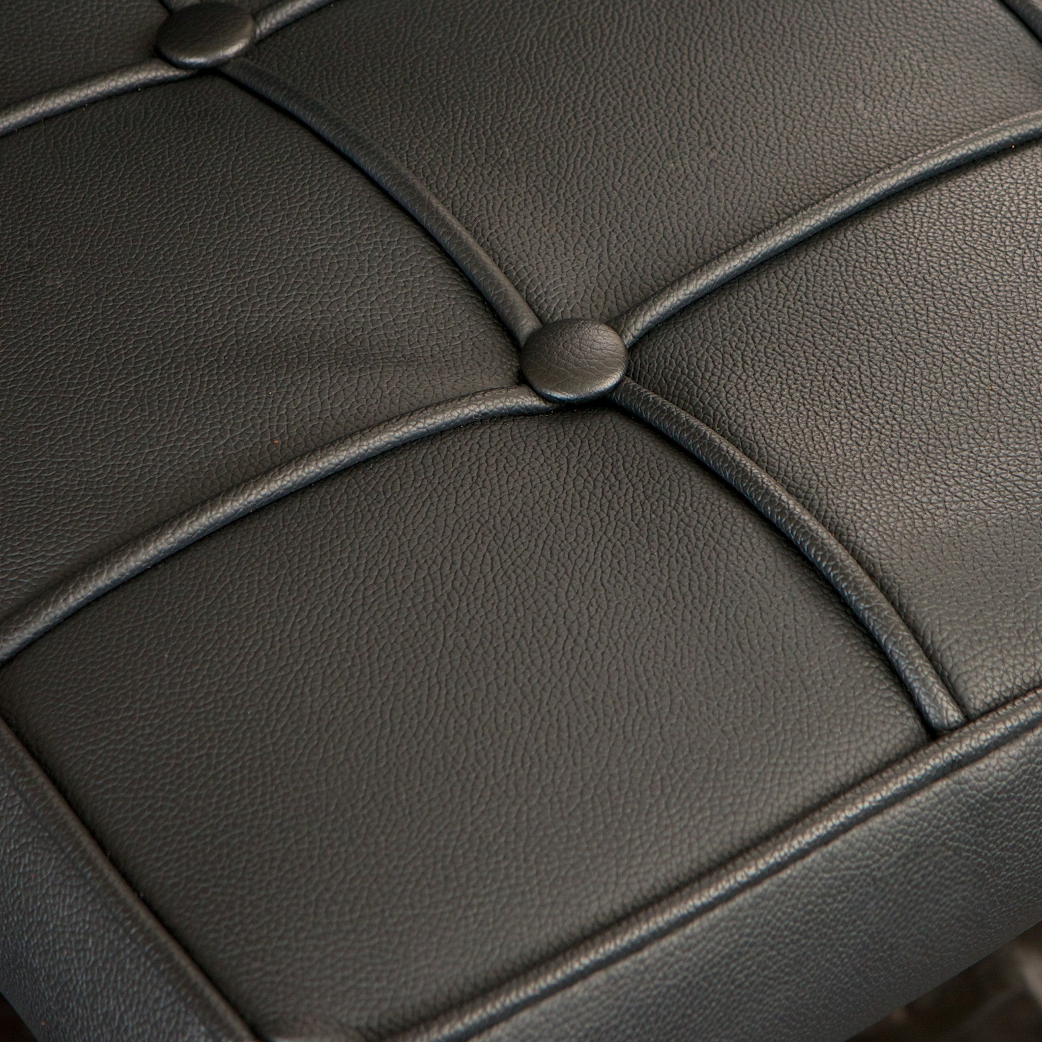 Pandora Bonded Leather Bar Stool – Black – Single