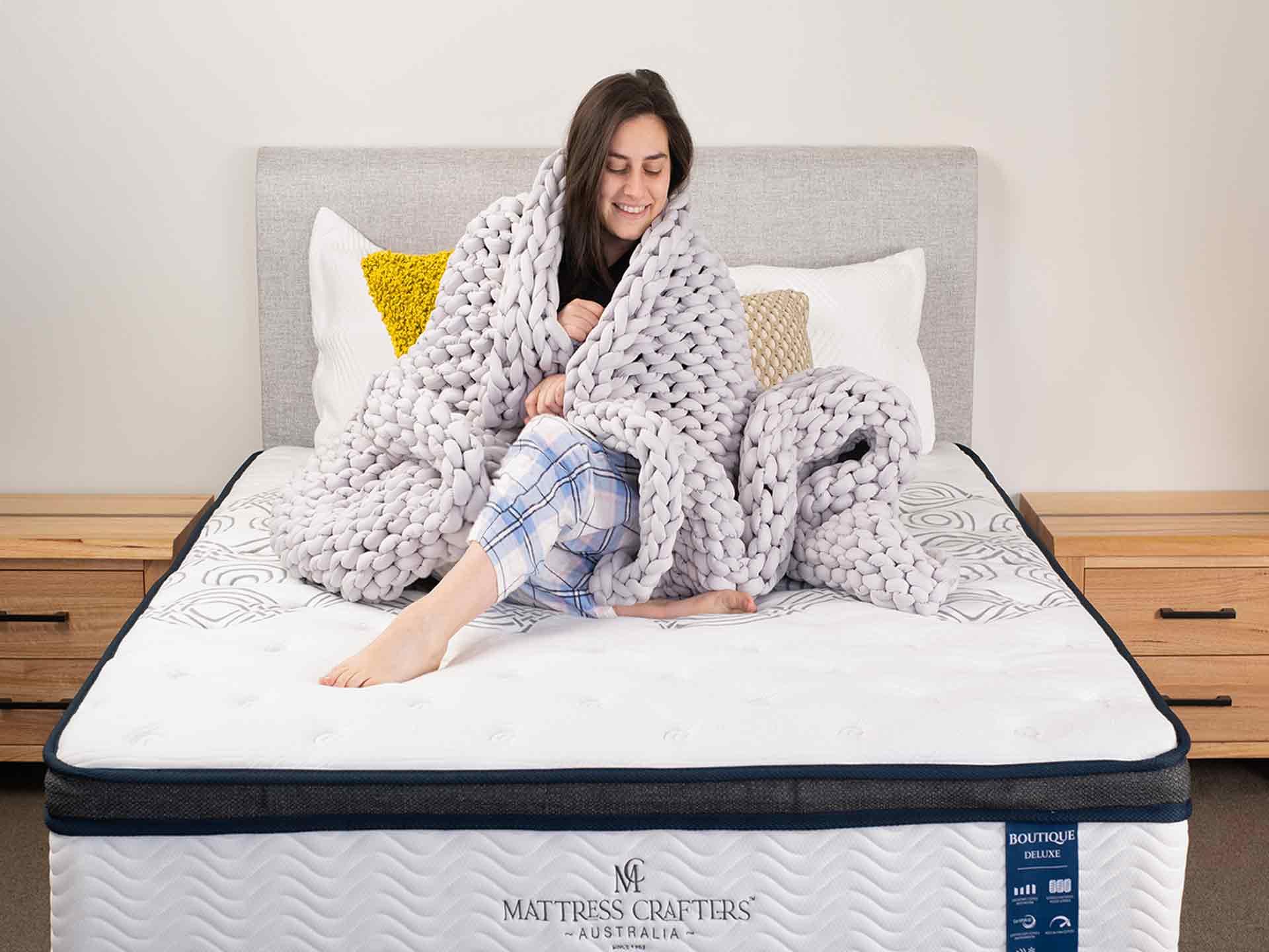 SleepCraft Euro Top Mattress – White – Single