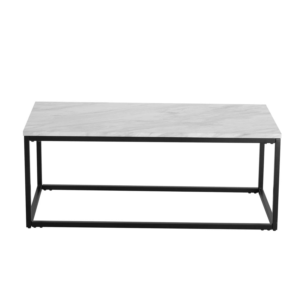 Meridia Coffee Table – White & Black – Rectangular