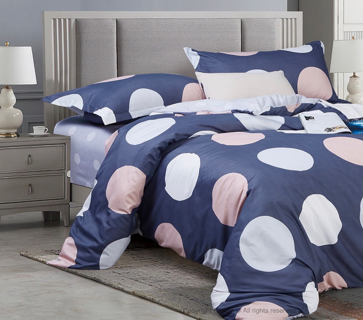 Circles Quilt Cover Set – Multi – King