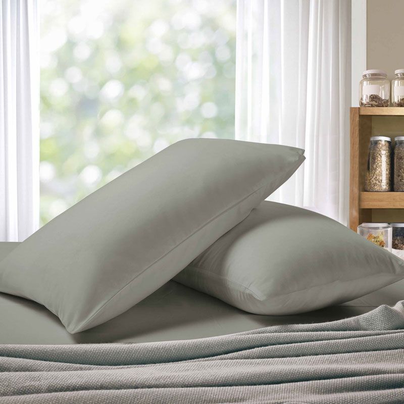 Rowan Premium Pillowcases – Grey – Set of 2