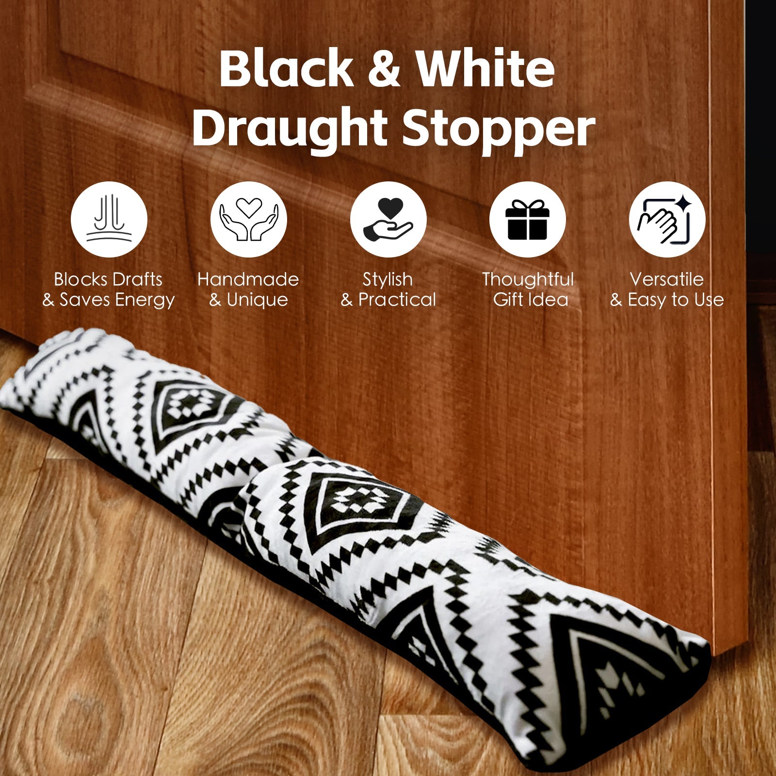 Linden Door Window Draught Stopper – Fabric – Set of 2