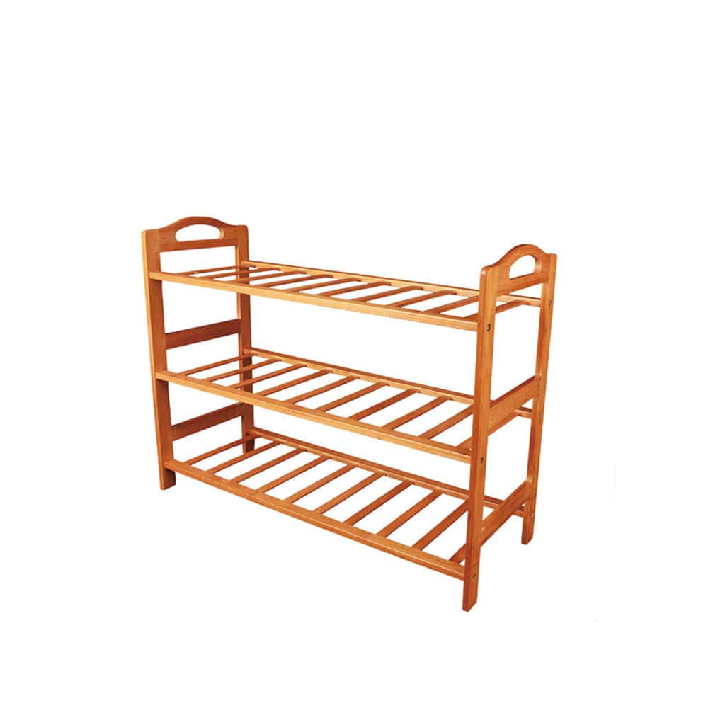 Kairos Bamboo Shoe Rack – Brown – 3 Tiers