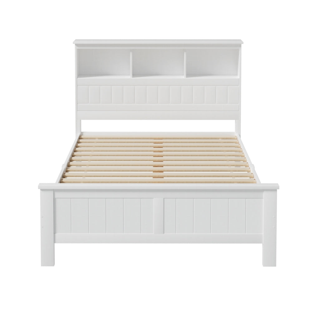 Alder Wooden Bed Head – White – Kids