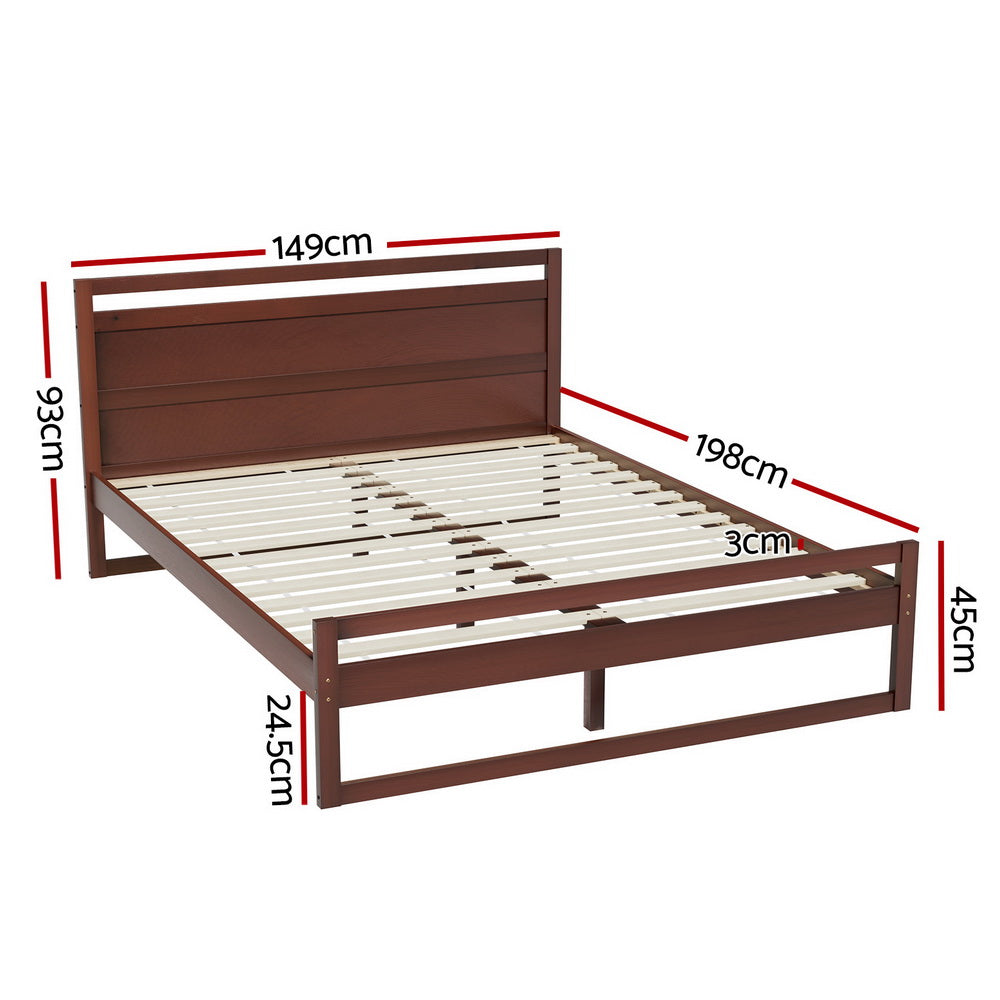 Witton Wooden Bed Frame – Walnut – Double