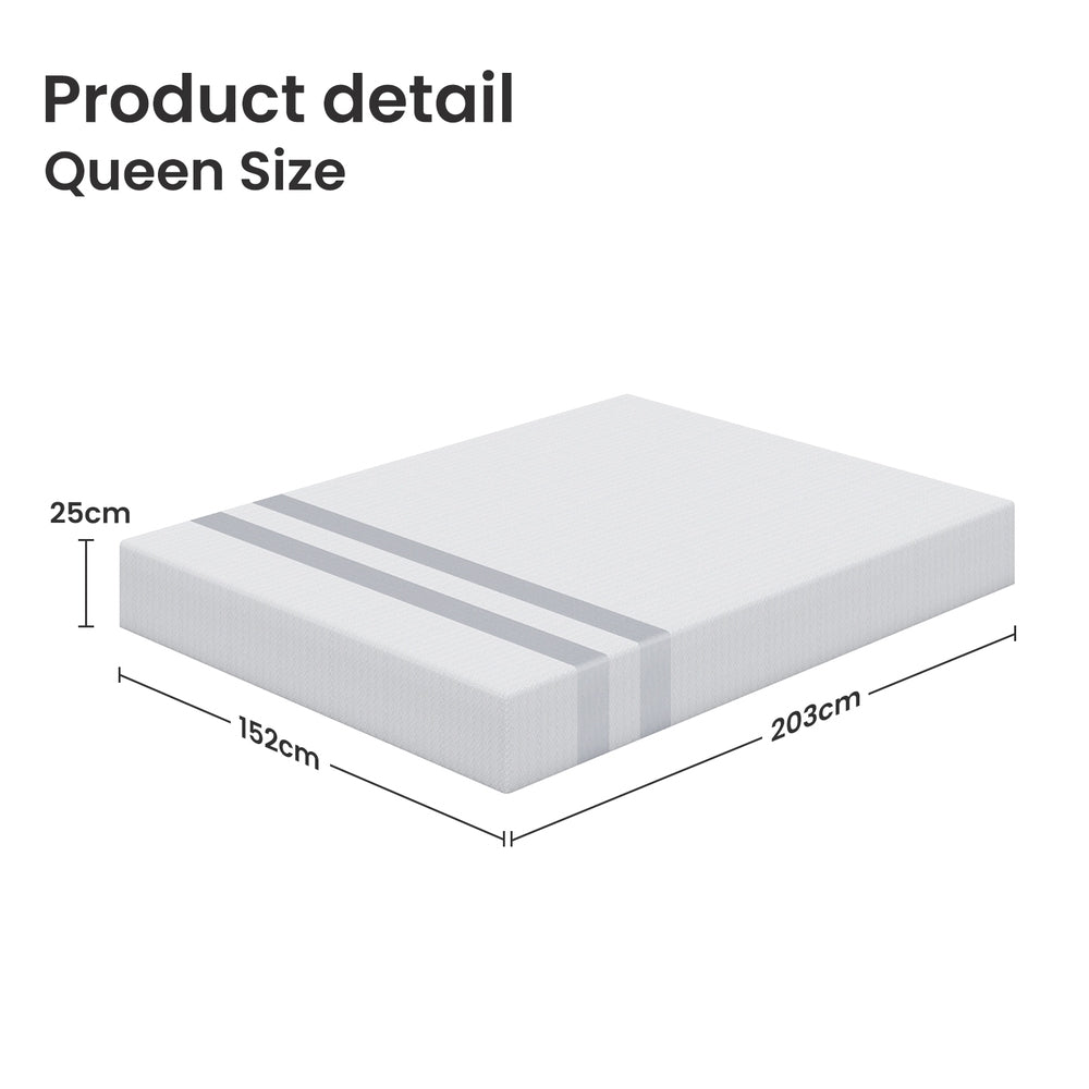 Restoria Gel Foam Mattress – White – Queen