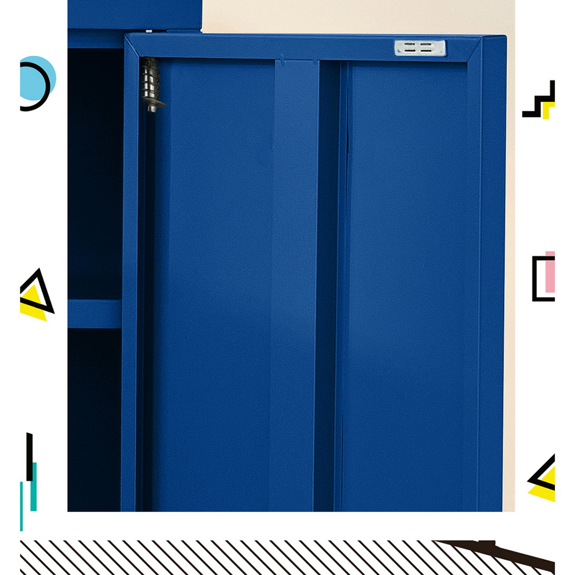 Sweetheart Metal Storage Cabinet – Blue – 80 cm