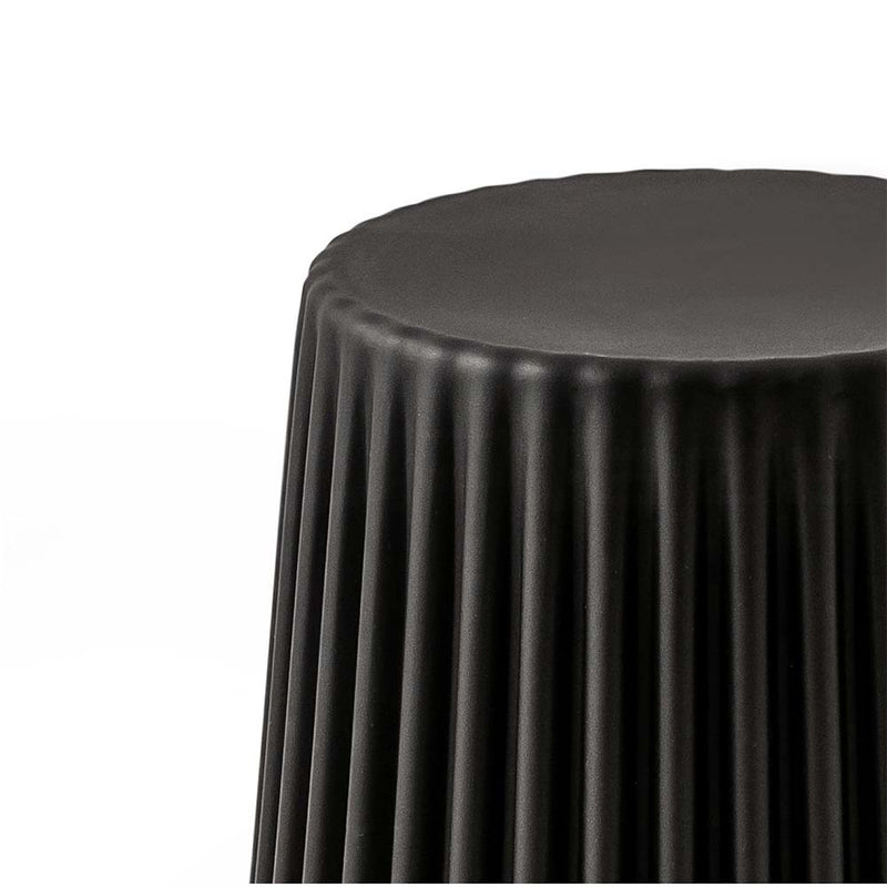 Set of 2 - Cupcake Stool Plastic Stacking Bar Stools/Chairs - Black