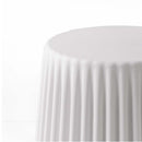 Set of 2 - Cupcake Stool Plastic Stacking Bar Stools/Chairs - White