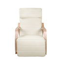 Rocking Armchair with Footrest - Beige