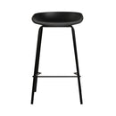 Set of 4 - Metal Bar Stools - Black