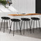 Set of 4 - Metal Bar Stools - Black