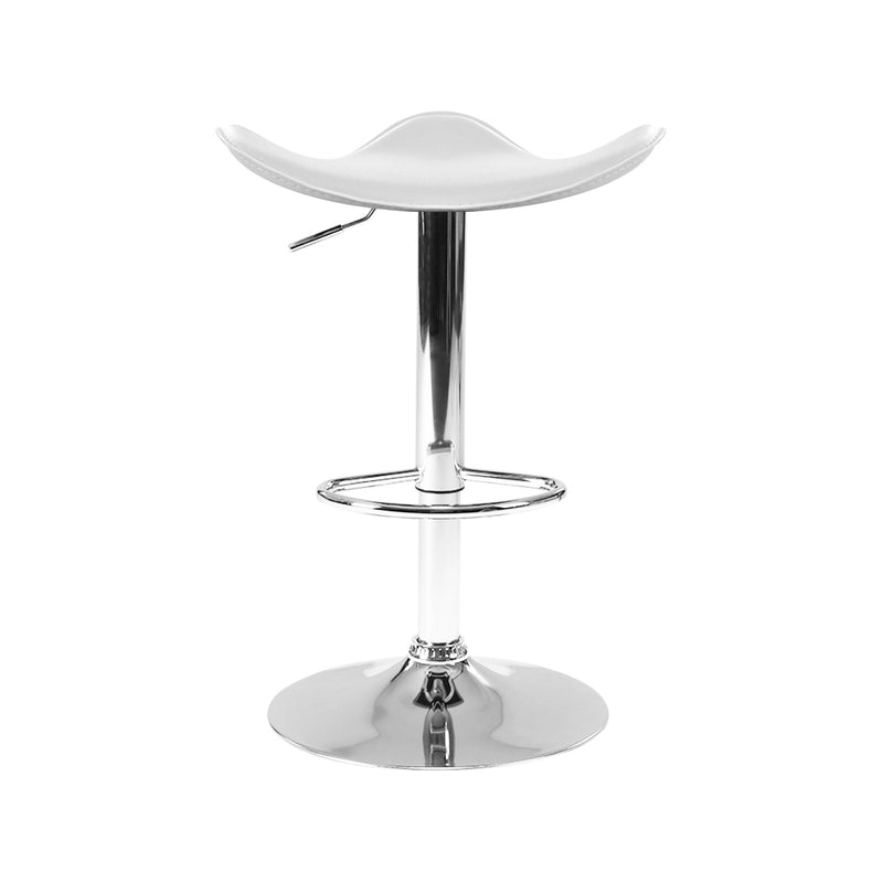 Set of 4 - Swivel Bar Stools - White