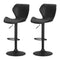 Artiss Set of 2 Bar Stools Kitchen Stool Chairs Metal Barstool Swivel Black Frawley