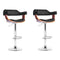 Artiss Set of 2 Wooden Bar Stool - Black and Wood