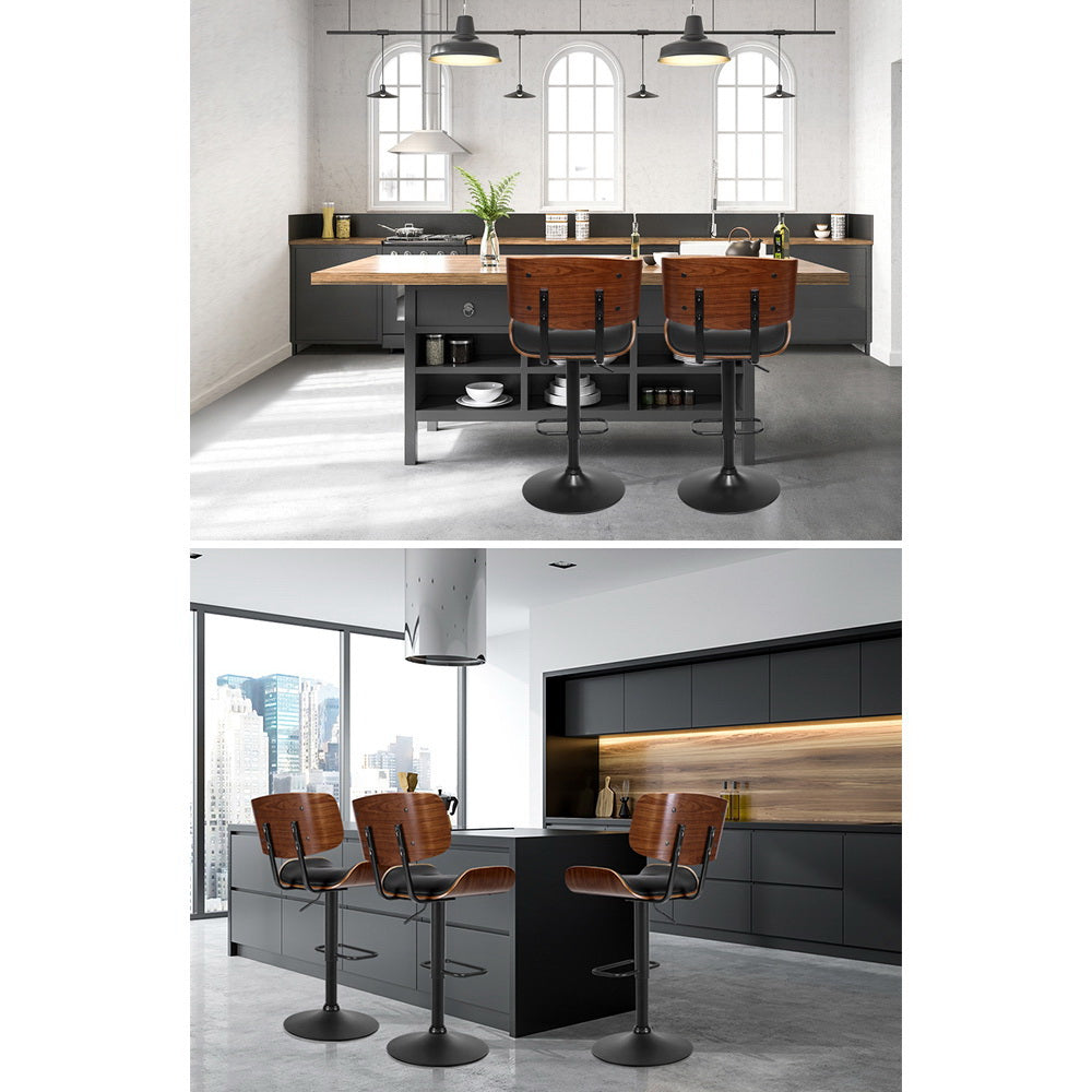 Marston Gas Lift Bar Stools – Black – Set of 4