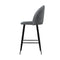 Set of 2 - Bar Stools/Chairs - Charcoal