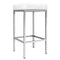 Artiss 2x Bar Stools Leather Padded Metal White