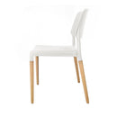 Set of 4 - Dining Chairs - White