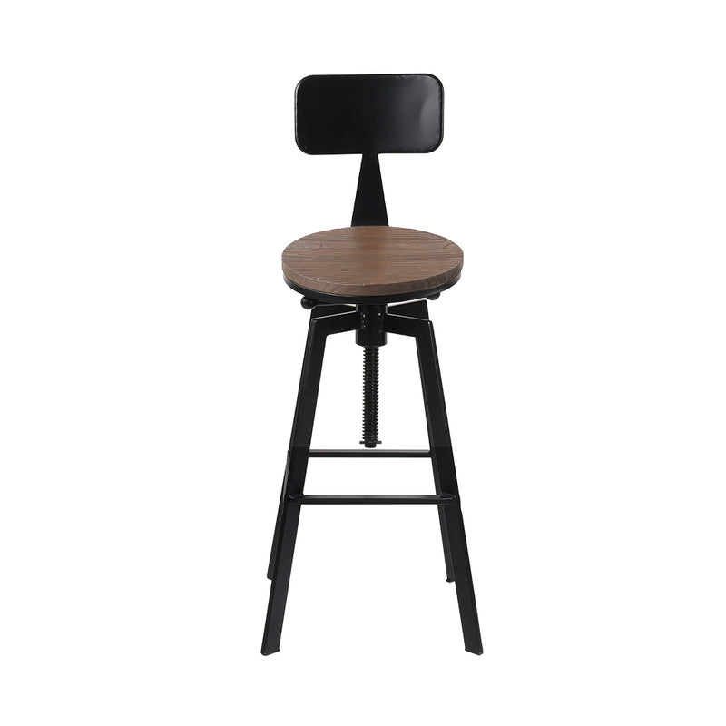 Vintage Adjustable Metal Bar Stool